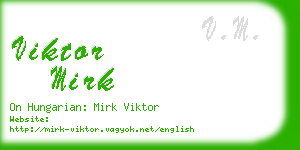 viktor mirk business card